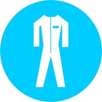 Работать в защитной одежде