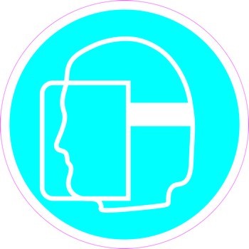 Работать в защитном щитке