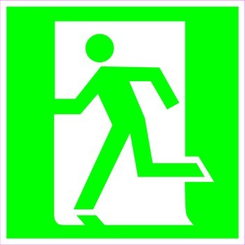 Дверь эвакуационного выхода (открывающаяся с левой стороны)